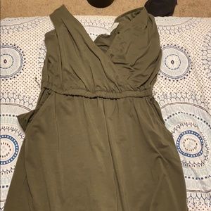 Green Jump suit with pockets!